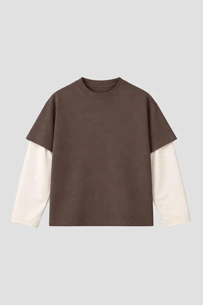 Double Long Sleeve Bicolor