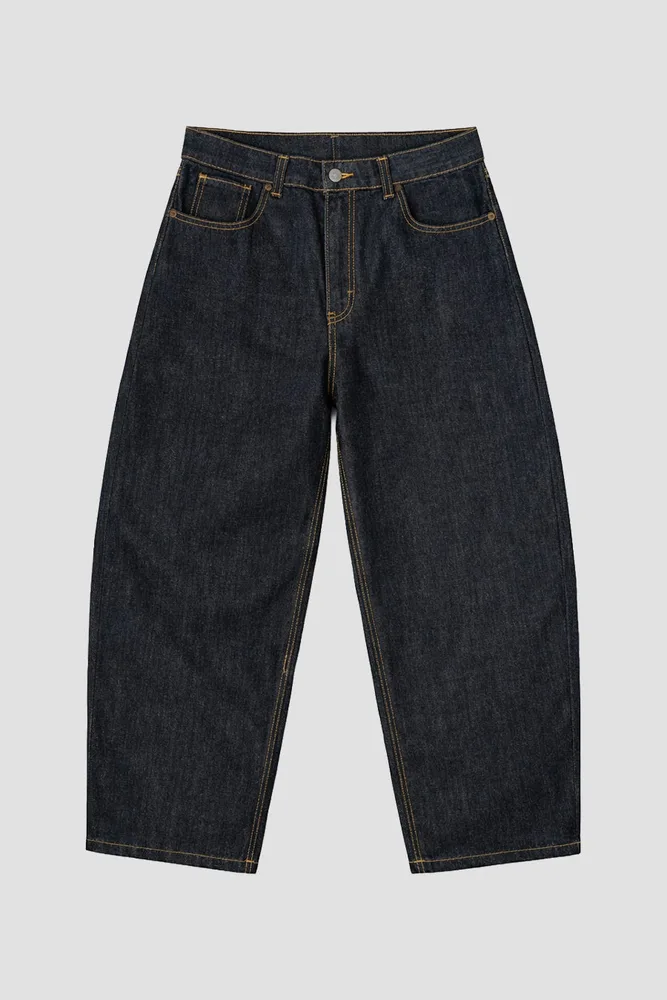 Balloon Pants Raw Denim Blue