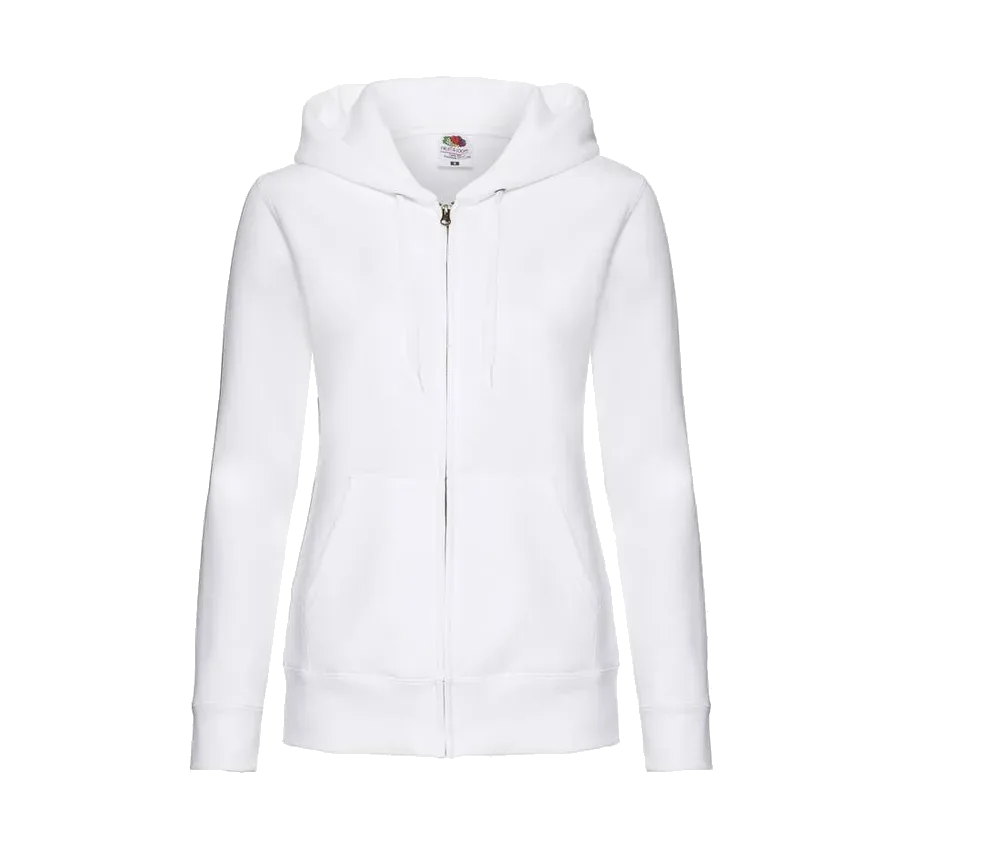 Fruit of the Loom SC375 Premium felpa con zip donna